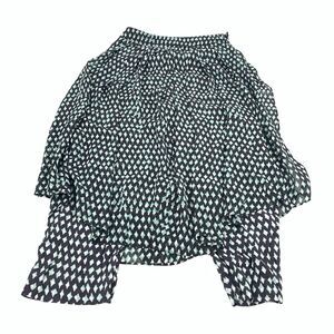 Anthropologie HD in Paris Skirted Pants Size 2 Womens Black Blue Modest Skort XS